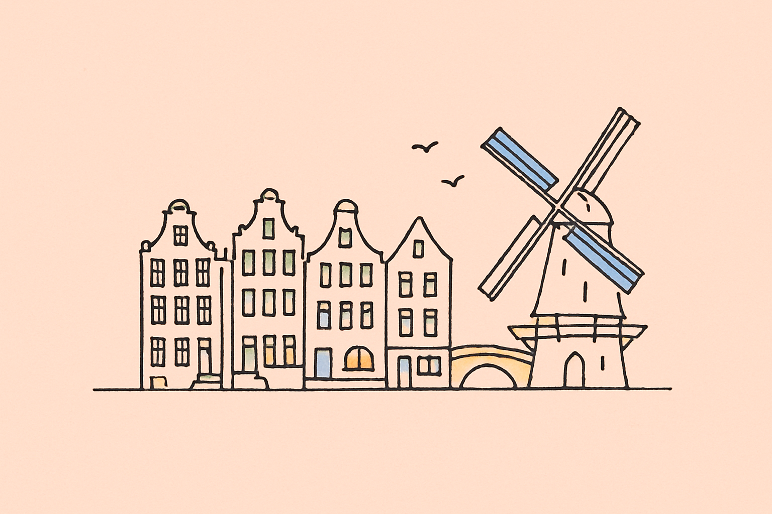 Amsterdam, illustrated